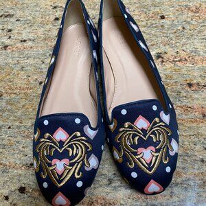J. Crew Sophie Embroided Loafers